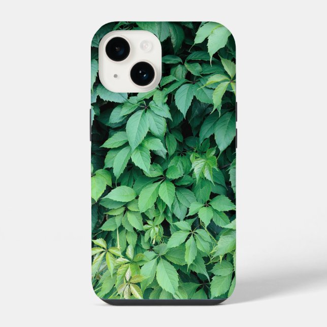 Grüne Weinblätter iPhone Hülle (Rückseite)