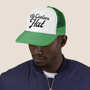 GRÜNE & WEISSE Benutzerdefinierte Trucker-Mütze Me Truckerkappe