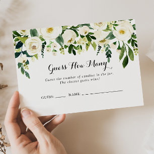 Grüne weiße Blütenschätze wie viele Spielkarten Visitenkarte