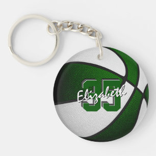 Grüne Weiße Mannschaft wählt Jungs Basketball Schlüsselanhänger