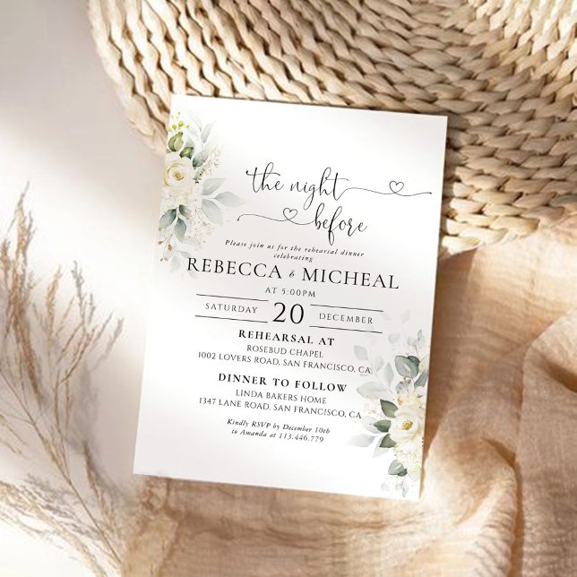 Grüne weiße Rosen die Nacht vor der Einladung (Von Creator hochgeladen)