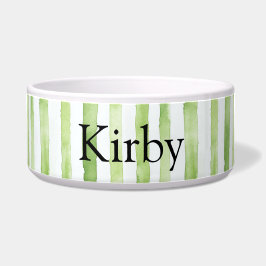 Grüne weiße Streifen Napf