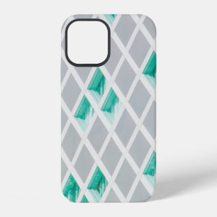 Grüne, weiße und graue Illustration iPhone 12 Hülle