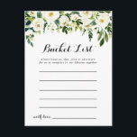 Grüne Weißer Herbst Blumenzettel Postkarte<br><div class="desc">Diese Blumenkarten aus dem grünen Herbst sind die perfekte Wahl für einen rustikalen Hochzeitsempfang oder Brautparty. Das Design besticht durch elegante,  weiße,  Aquarellbäume mit grünem Blattwerk. Das Schild der Schaufelliste wird separat verkauft.</div>