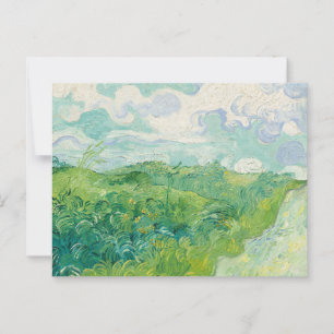 Grüne Weizenfelder, Auvers von van Gogh: Postkarte