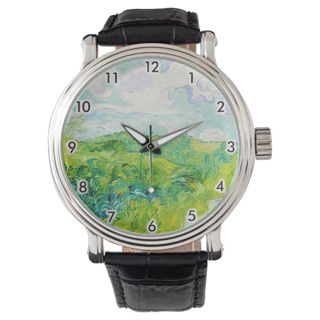 Grüne Weizenfelder, Van Gogh Armbanduhr (Vorderseite)