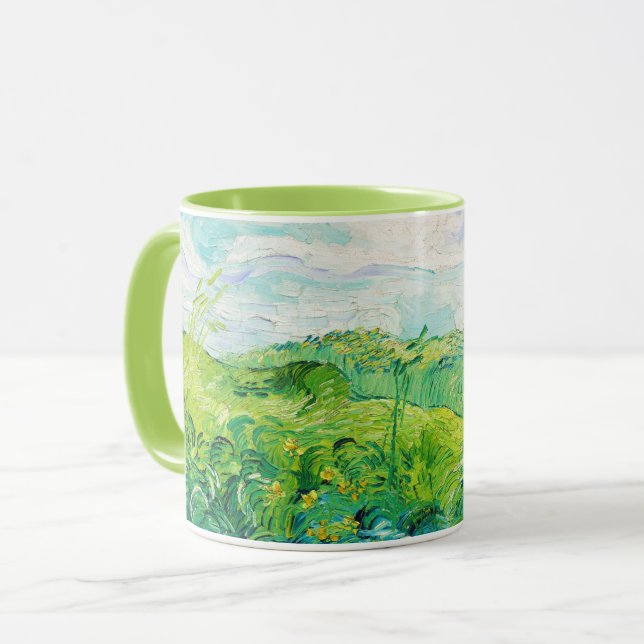 Grüne Weizenfelder, Van Gogh Tasse (Vorderseite Links)