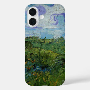 Grüne Weizenfelder von Vincent van Gogh iPhone 16 Hülle