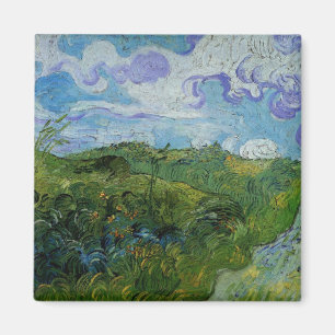 Grüne Weizenfelder von Vincent van Gogh Magnet