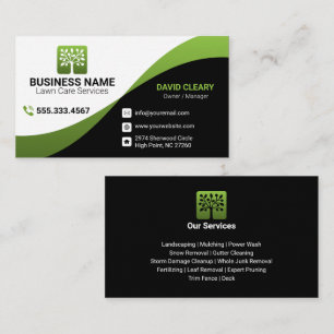 Grüne Welle Professionelle Baumrasenpflege Visitenkarte