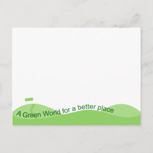 Grüne Welt Postkarte