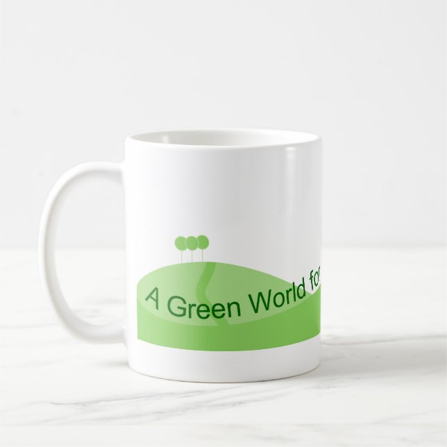 Grüne Welt Tasse (Links)