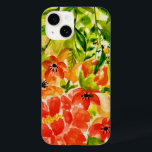 Grüne Wild blühende Korallen Blume Wasserfarbe Case-Mate iPhone 14 Hülle<br><div class="desc">Eine lebendige und farbenfrohe Blume in voller Blüte.</div>