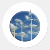 Grüne Windkraftanlage