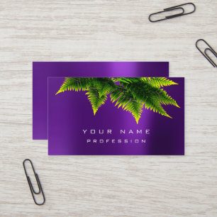Grüne Wirtschaft Fern Bio Burgund Amethyst Plum Visitenkarte