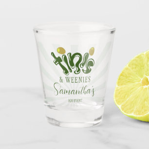 Grüne Wochen & Tinis Funny Martini Geburtstagspart Schnapsglas