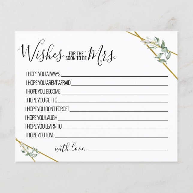 Grüne wünscht sich, dass der Bald Frau Duschkarte  (Vorderseite)