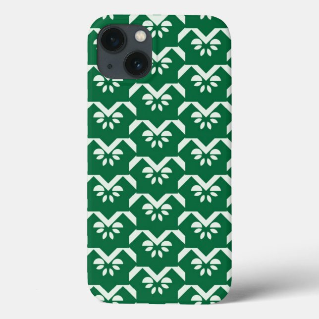 Grüne Zackenzunge Case-Mate iPhone Hülle (Rückseite)