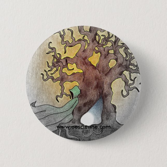 Grüne Zahl Button (Vorderseite)