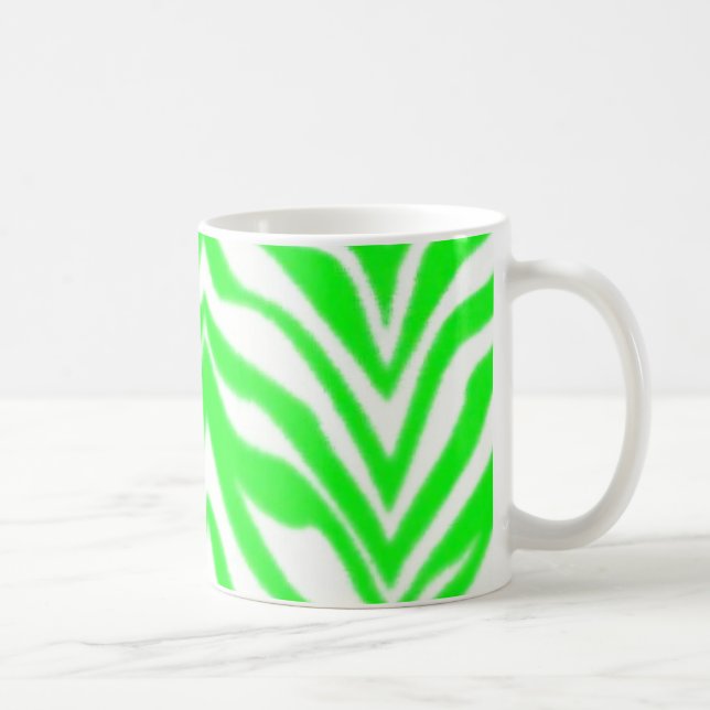 Grüne Zebra-Tasse Tasse (Rechts)