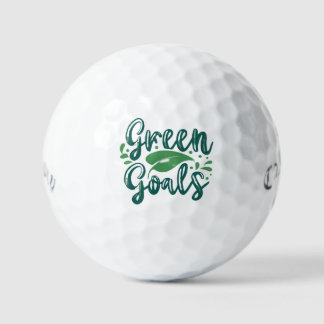 Grüne Ziele Golfball