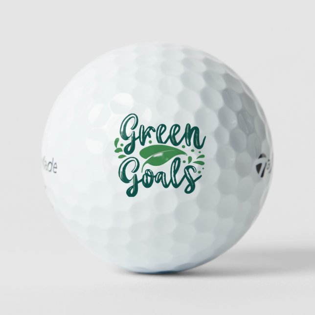 Grüne Ziele Golfball (Vorderseite)
