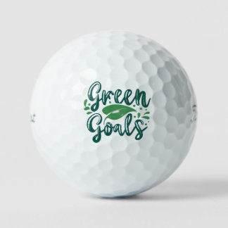 Grüne Ziele Golfball