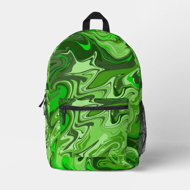 Grüne Zone Bedruckter Rucksack (Vorderseite)