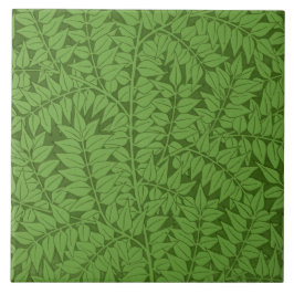Grüne Zweigstelle Muster (Jungle Art) (William Mor Fliese