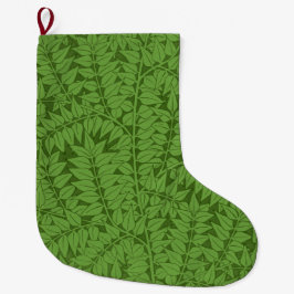 Grüne Zweigstelle Muster (Jungle Art) (William Mor Großer Weihnachtsstrumpf