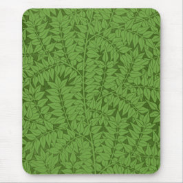 Grüne Zweigstelle Muster (Jungle Art) (William Mor Mousepad