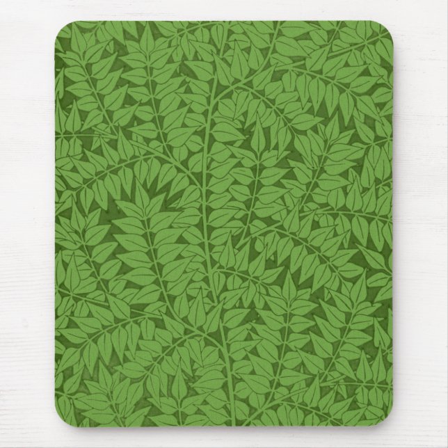 Grüne Zweigstelle Muster (Jungle Art) (William Mor Mousepad (Vorne)