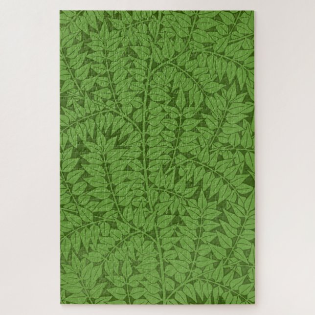 Grüne Zweigstelle Muster (Jungle Art) (William Mor Puzzle (Vertikal)