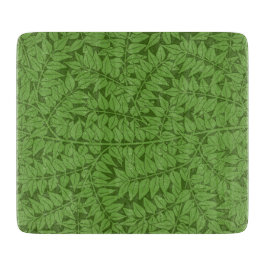 Grüne Zweigstelle Muster (Jungle Art) (William Mor Schneidebrett