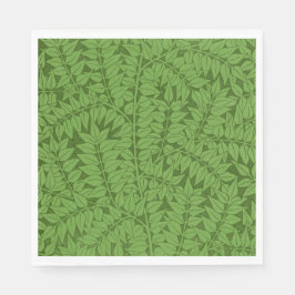 Grüne Zweigstelle Muster (Jungle Art) (William Mor Serviette