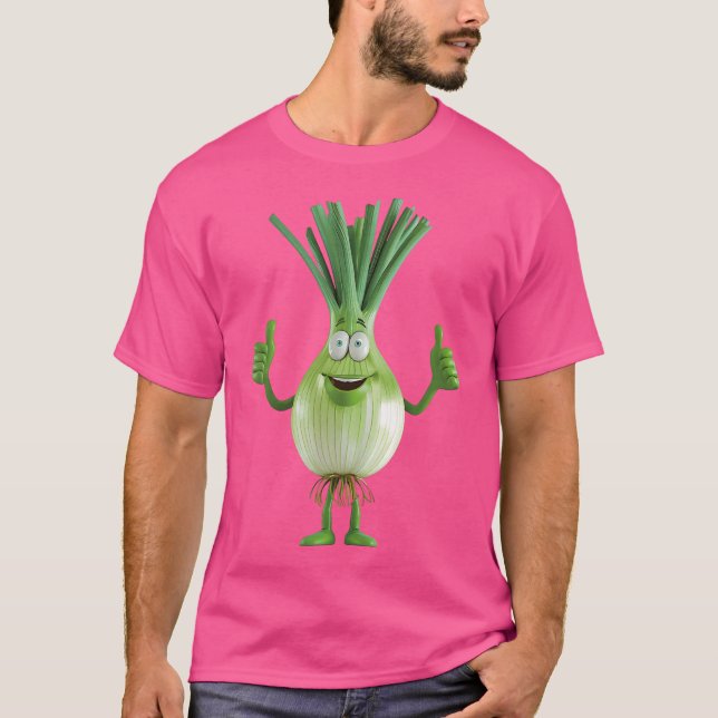 Grüne Zwiebel T-Shirt (Vorderseite)
