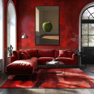 Grünen Apfel und Vogel schwimmen - Surreale Dreams Poster