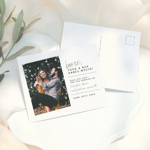 Grünen Booze Lebensmittel & schlechte Tanzbewegung Postkarte