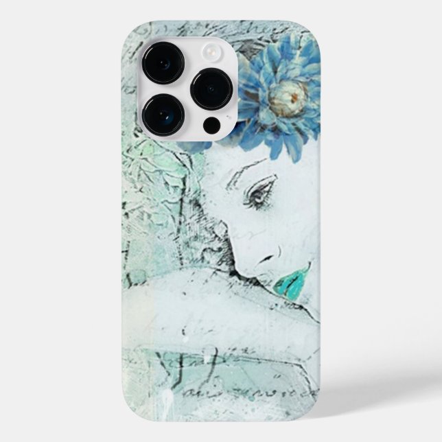 Grünen Mädchen schlafen Case-Mate iPhone Hülle (Rückseite)