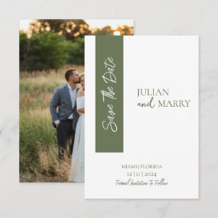 GRÜNEN MINIMALISTISCH SAVE THE DATE