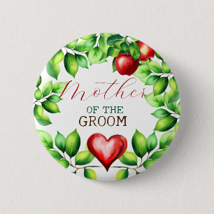 Grünen Mutter des Groom-Brautparty Button