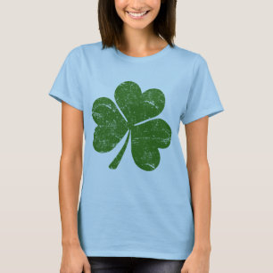 Grünen St Patrick Tagesklassiker-Kleeblatt T-Shirt