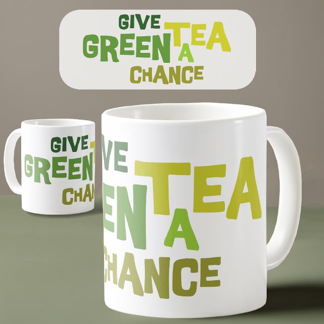 Grünen Tee eine Chance Tasse geben ("Elegance in Every Sip, Green Tea Bliss" 🍵)