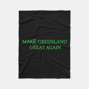 Grünen Trump Meme Mens aus Grönland wieder groß ma Fleecedecke