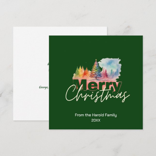 Grünen Weihnachten Wonderland Wonderland (Vorne/Hinten)