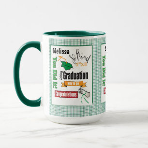 Grüner Abschluss Moderne Typografie Kaffee Tasse