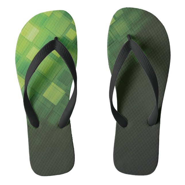 Grüner abstrakter Technologieentwurf Flip Flops (Fußbett)