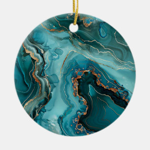Grüner Achat-Weihnachtsschmuck Keramik Ornament