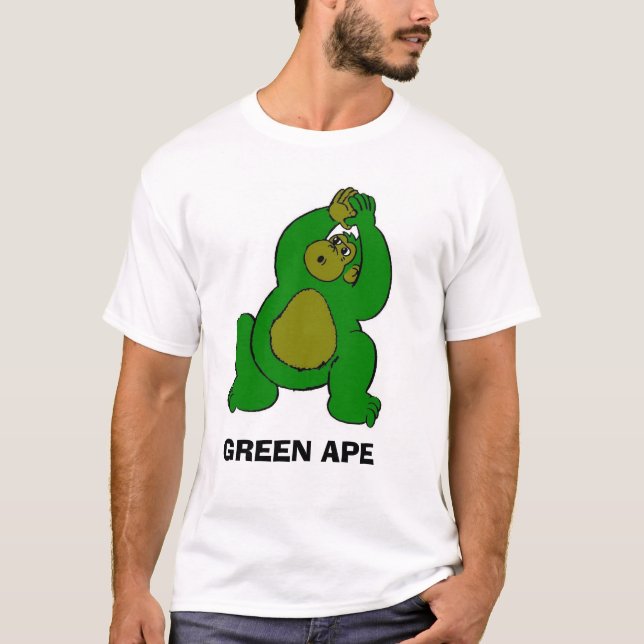 Grüner Affe T-Shirt (Vorderseite)