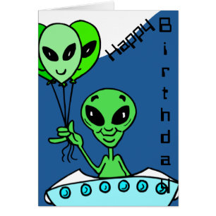 Grüner alien-Geburtstag